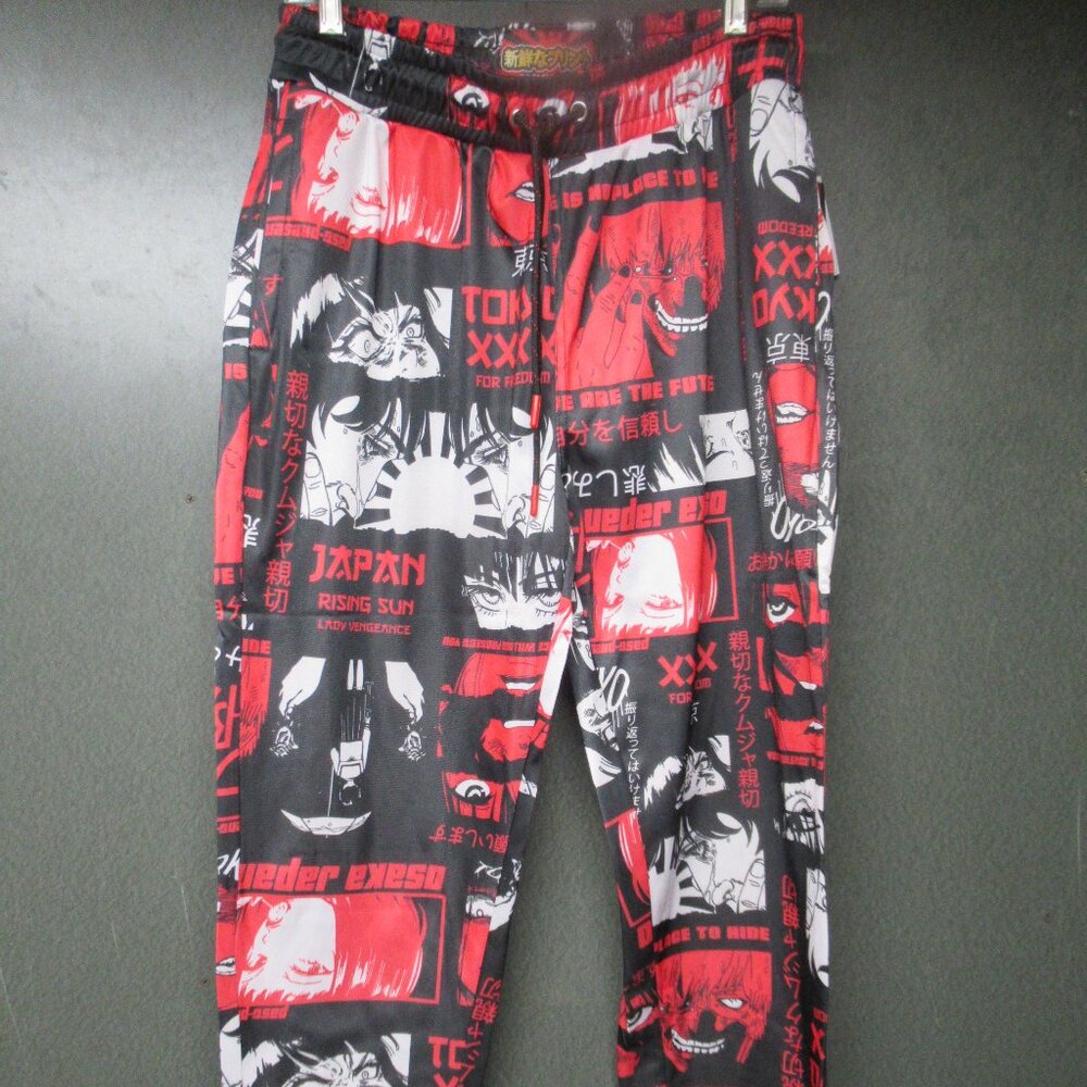 Fleece Lined Anime Artwork Jogger Sweatpants